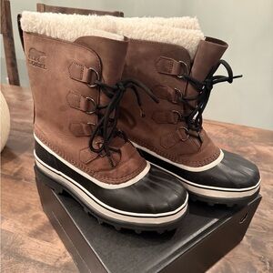 Sorel Caribou Waterproof Insulated Boots in Bruno color